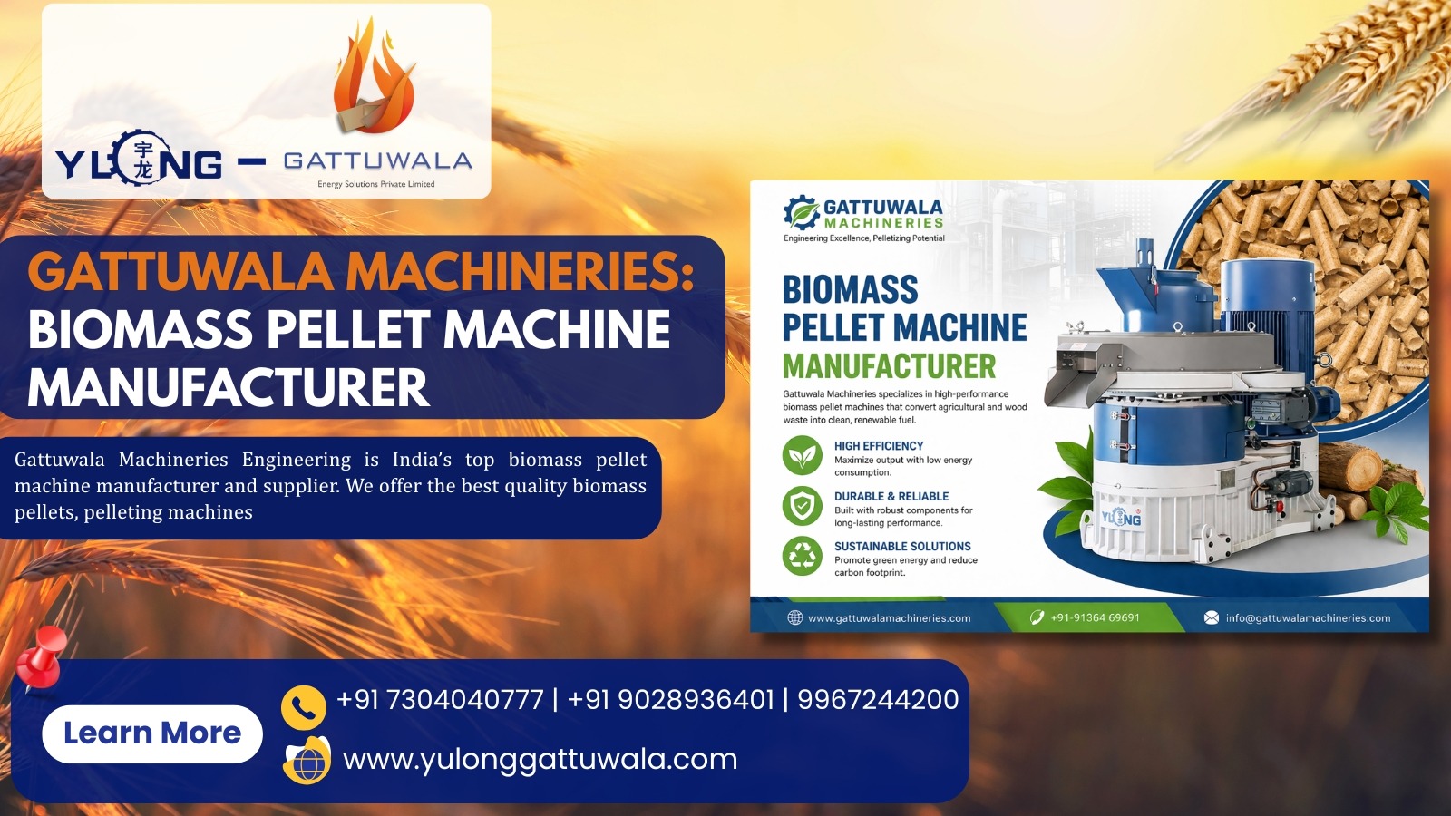Gattuwala Biomass Pellet Machine Manufacturer