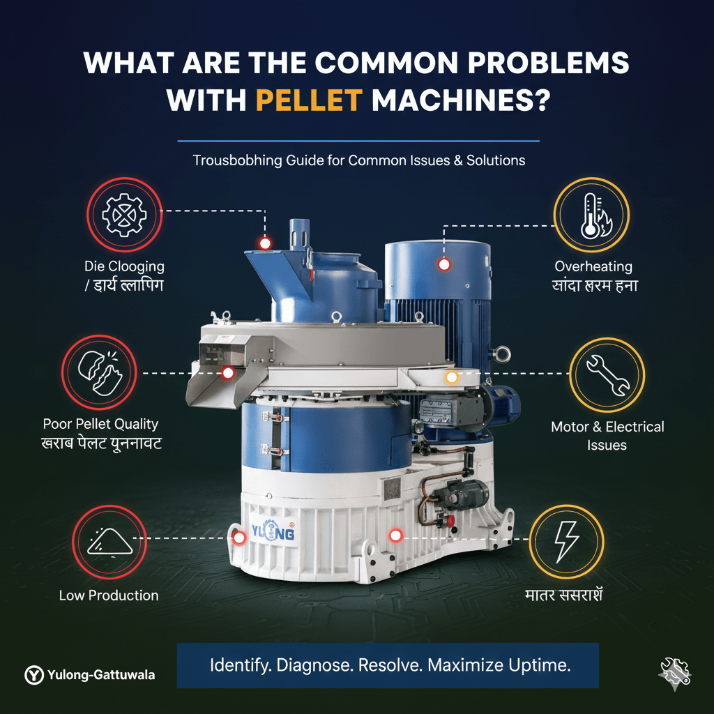 What are the common problems with pellet machines?