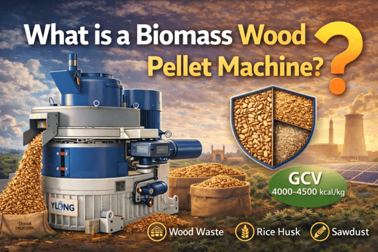 Biomass wood pellet machine
